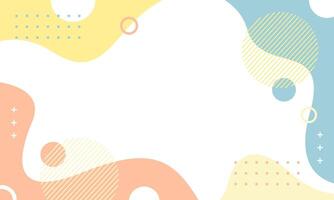 Simple abstract pastel background with geometric shapes, flat vector