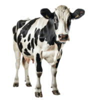 Cow Standing in Front on Transparent Background. png