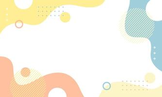 Abstract pastel background with geometric shapes, flat vector