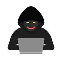 Hacker icon. Cyber attack. vector