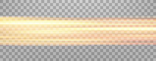 Speed rays, velocity light neon flow, zoom in motion effect, orange glow speed lines, colorful light trails, stripes. vector