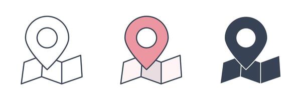 Navigation icon symbol illustration isolated on white background vector