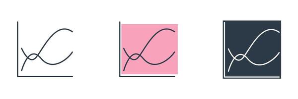 predictive analytics icon symbol illustration isolated on white background vector