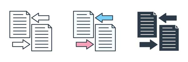 Data comparison icon symbol illustration isolated on white background vector