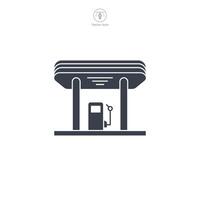 Gas Station building icon symbol illustration isolated on white background vector