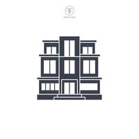 Office building icon symbol illustration isolated on white background vector
