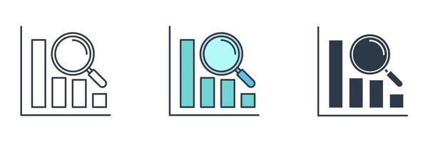 Performance Analytics icon symbol illustration isolated on white background vector