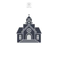 Church building icon symbol illustration isolated on white background vector