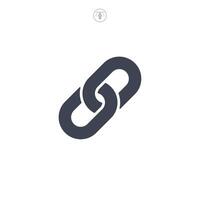 Link Chain icon symbol illustration isolated on white background vector