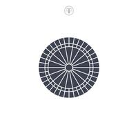 Dartboard icon symbol illustration isolated on white background vector