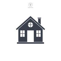 House building icon symbol illustration isolated on white background vector