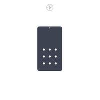 Mobile Device smartphone icon symbol illustration isolated on white background vector
