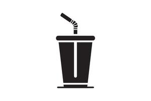 Milkshake icon illustration on white background vector