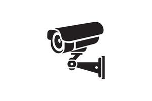 A black and white image of a security camera vector