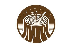 Tree stump with a tree stump and a tree stump vector