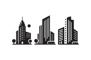City buildings illustration vector