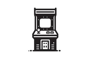 Arcade machine icon illustration isolated on white background vector