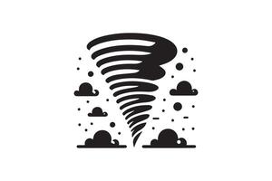 Tornado icon illustration on white background vector
