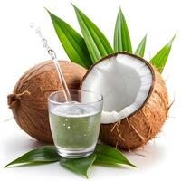 Tropical Coconuts, Fresh and Nutritious Exotic Fruit in High Resolution photo
