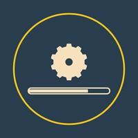 Update trendy icon proficient abstract illustration colorful artwork design vector