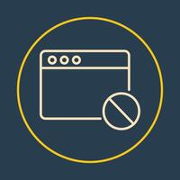Media ad block trendy icon proficient abstract illustration colorful artwork design vector