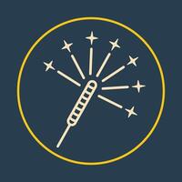 Sparklers trendy icon proficient abstract illustration colorful artwork design vector