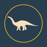 Dinosaurs trendy icon proficient abstract illustration colorful artwork design vector