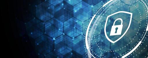 Cyber security and information or network protection. Future cyber technology web services for business and internet project. art. vector
