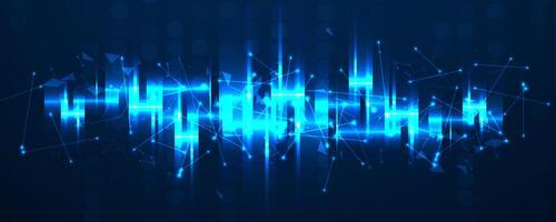 Neural network concept. Connected cells with links. High technology process. Abstract futuristic background. art. vector