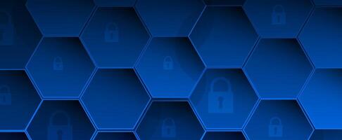 Cyber security. Internet technology concept. Privacy safety technology background vector