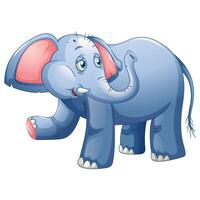 cute elephant cartoon vector