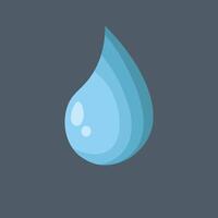 water drop in flat design. vector