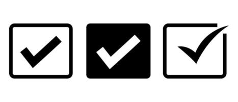 Check mark icons. A check mark icon indicates that the task has been completed or that the task has been approved for completion. Green checkbox Yes vector