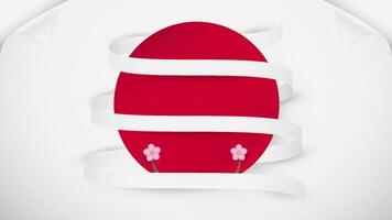 Minimal background with text space. Japan concept. vector