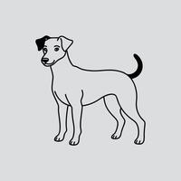 A DOG WAITING OTHER ELSE vector