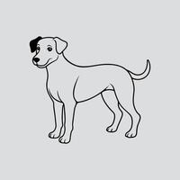 Pet in Line Drawing vector