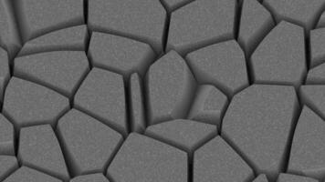 Blue and gray background. Design.A mosaic spreading in different directions in stones in cartoon animation. video