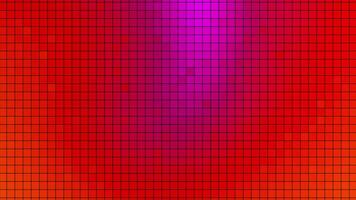 Red and green. Motion.Small multi-colored squares in animation that shimmer with brilliant colors in turn. video