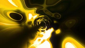 Abstract 3D art space exploration through colorful wormhole vortex. Motion. Hyperspace tunnel, interstellar travel concept. video