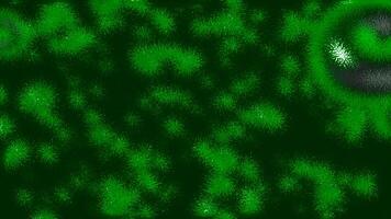 Green elastic bubbles. Motion.Animation with small bubbles that fly in different directions video
