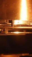 Detail macro. Processing of a difficult detail from metal a mill on the machine macro video