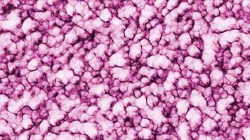 3D animation with moving particles in mass. Motion. A lot of moving 3d molecules in liquid mass. Dense liquid boils slowly with moving particles video