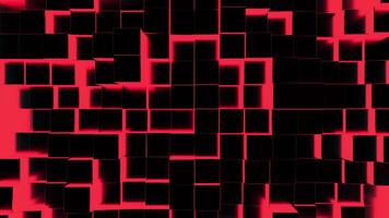 Abstract Red and Black Geometric Patterns Representing Dynamic and Bold Art Styles. Design video