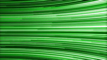 Green and purple background. Motion.Bright light thin lines in the animation that fly in different directions. video