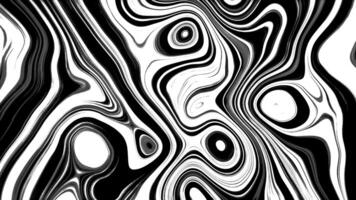 Background with iridescent lines and colors. Motion. Bright movements of paint lines with psychedelic effect. Background of moving wavy lines and oval patterns video