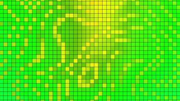 Red and green. Motion.Small multi-colored squares in animation that shimmer with brilliant colors in turn. video