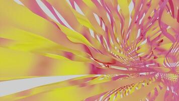 Abstract waving lines or stripes dynamic background. Design. Rippling colored ribbons in the wind. video