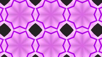 Bright flashing pattern with kaleidoscopic effect. Motion. Bright patterns in several rows change and move. Kaleidoscope of series of patterns and flashing colors video
