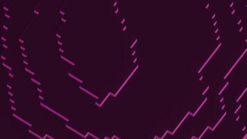 Retro background with moving 3d pixels. Design. Pixels move on background surface. Retro squares move on simple background video