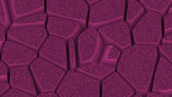 Pink and green breaking stones. Design.A light background in abstraction with breaking parts of the floor and bonding together. video